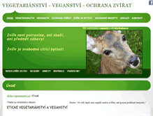 Tablet Screenshot of eticke-vegetarianstvi.cz